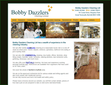 Tablet Screenshot of bobbydazzlerscleaning.co.uk